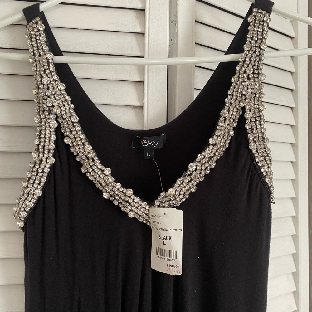 A line evening dress